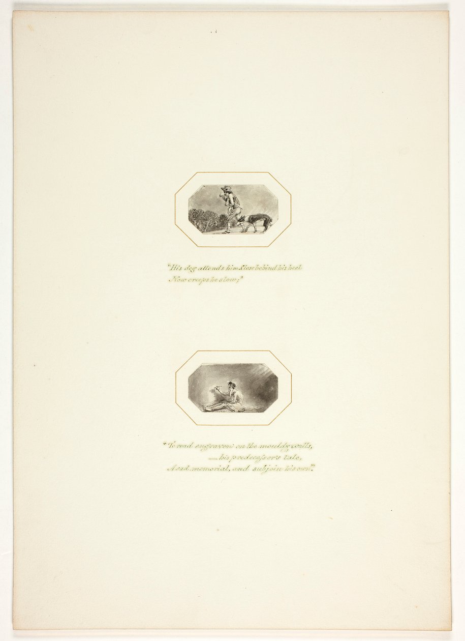 Studie pro tabuli z The Task od Thomas Stothard