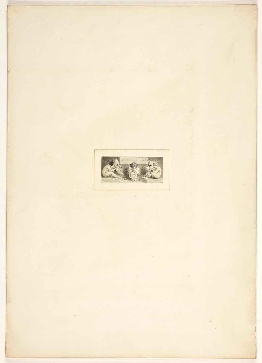 Studie pro desku z Úkolu od Thomas Stothard