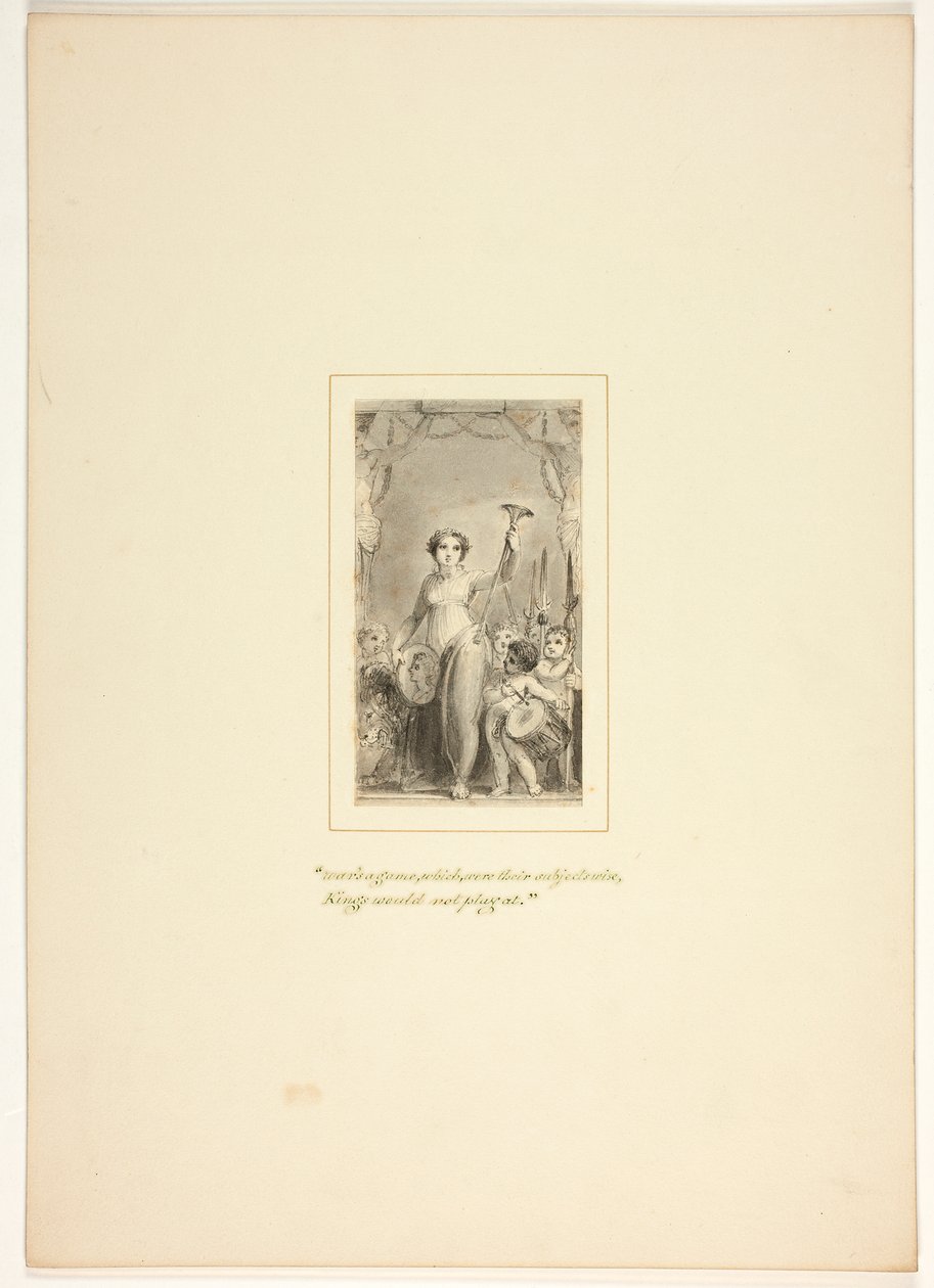 Studie pro desku z Úkolu od Thomas Stothard
