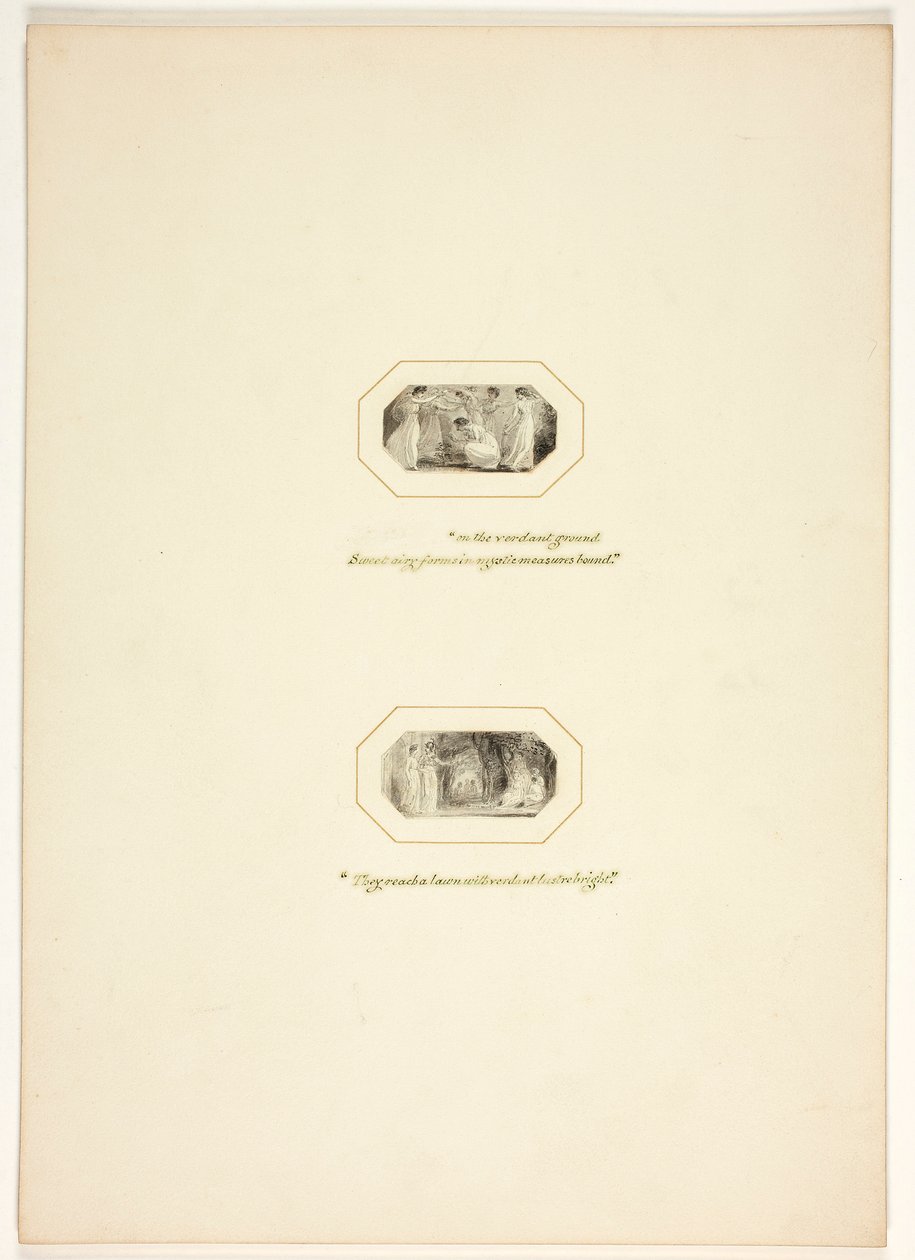 Studie für eine Platte aus The Task od Thomas Stothard