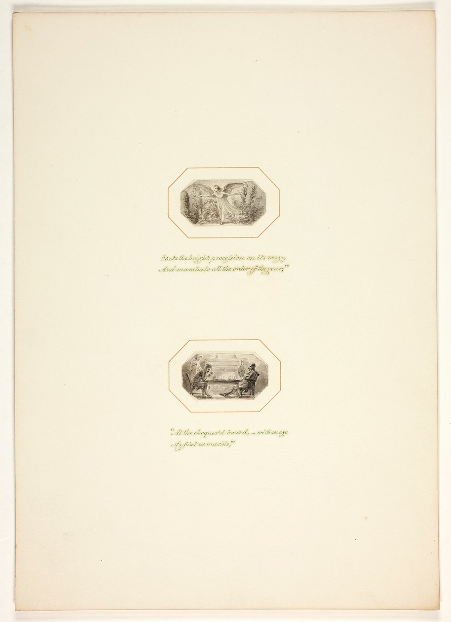 Studie für eine Platte aus The Task od Thomas Stothard