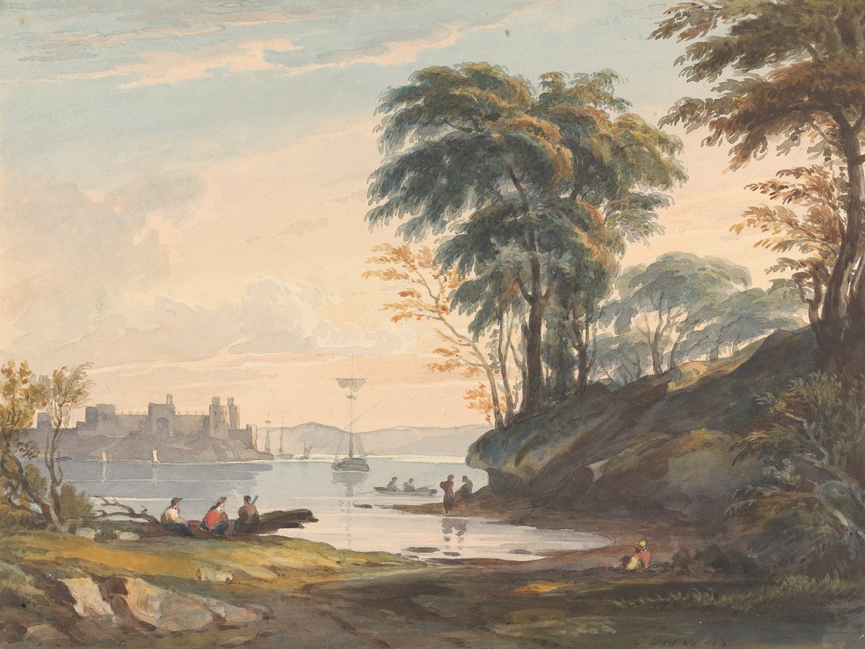 15. srpna. Hrad Conwy od Thomas Sully