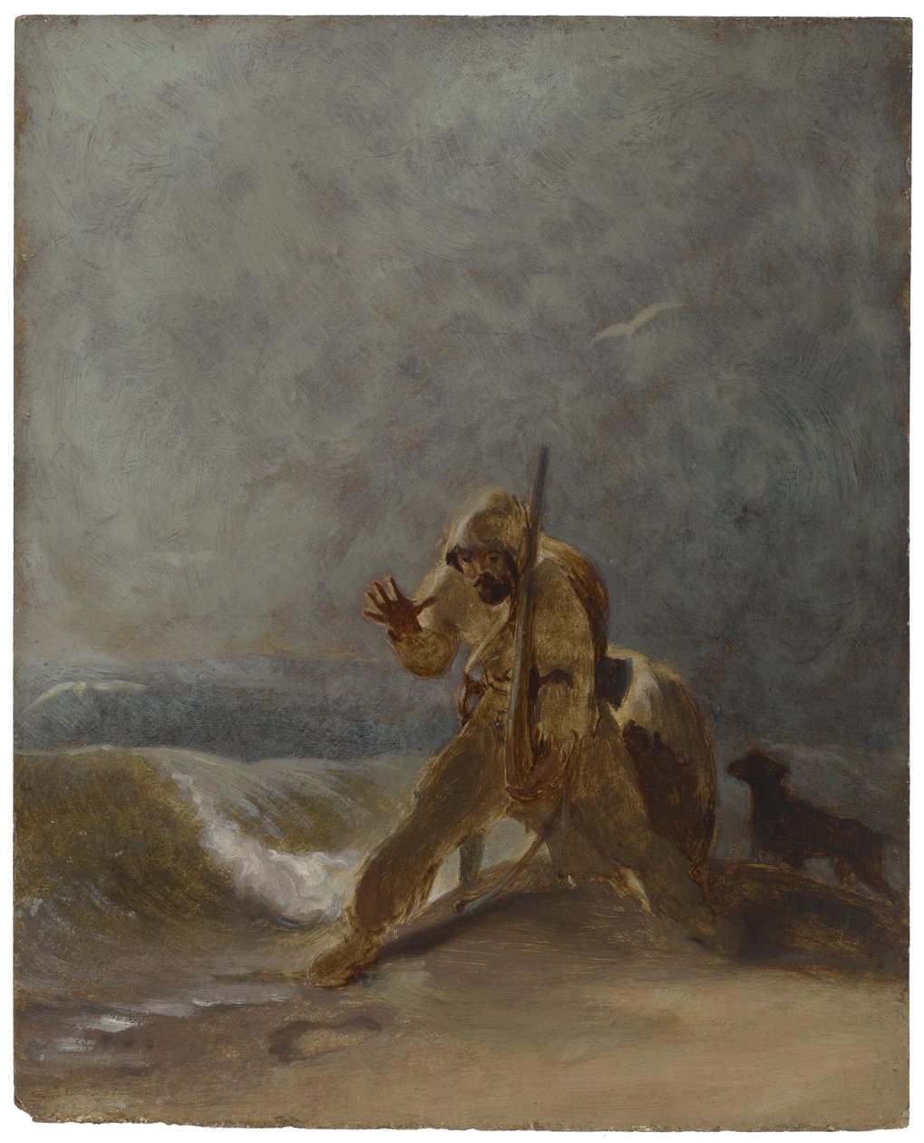 Otisk nohou v písku, kolem roku 1856 od Thomas Sully