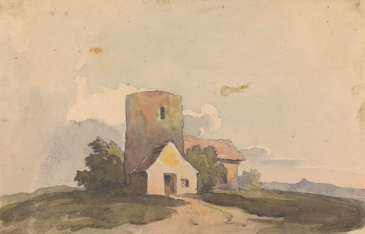 Krajina se strukturou budovy od Thomas Sully