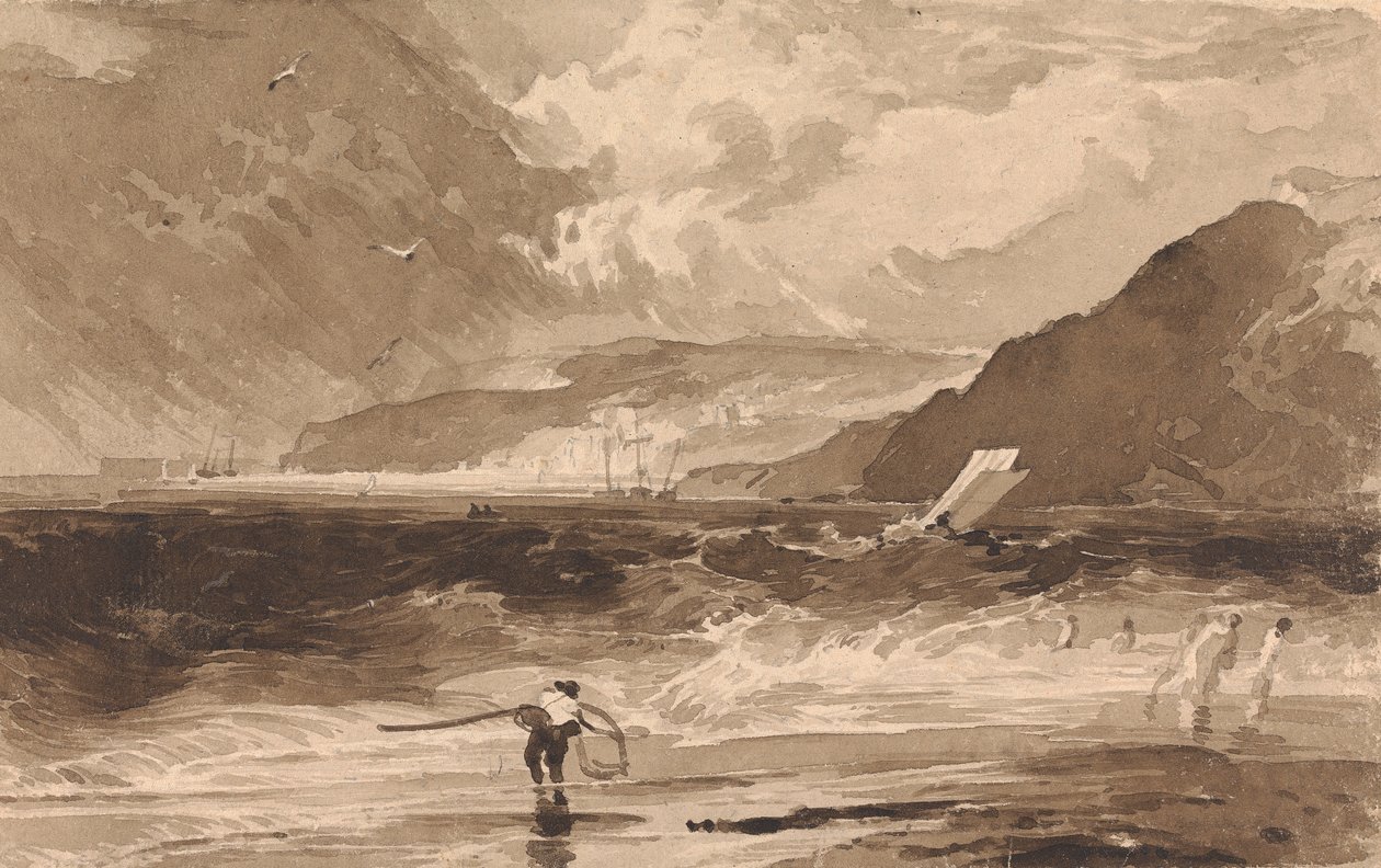 Lyme Regis, Dorsetshire, bouře od Thomas Sully