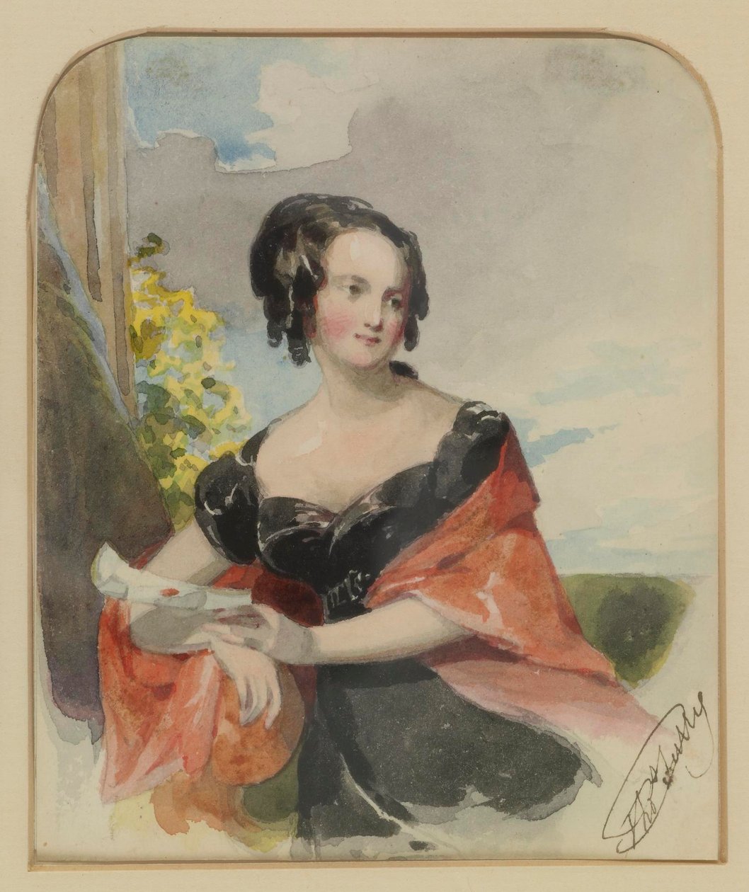Portrét dámy od Thomas Sully