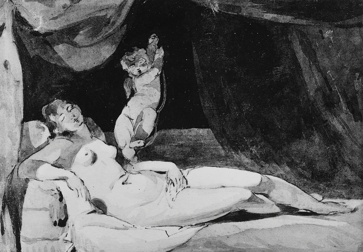 Spící Venuše, . od Thomas Sully