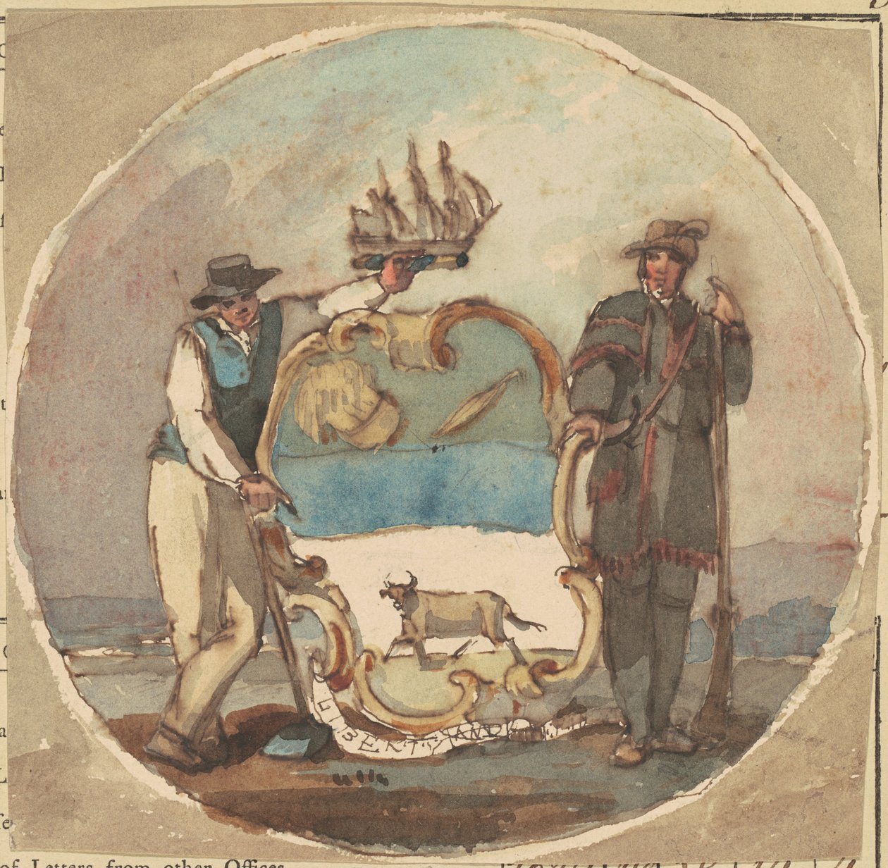 Studie na „Velkou pečeť státu Delaware“ od Thomas Sully