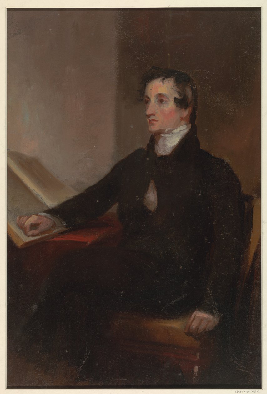 Studium pro "The Reverend Thomas Stockton", San Francisco Museum of Fine Arts, San Francisco, CA od Thomas Sully