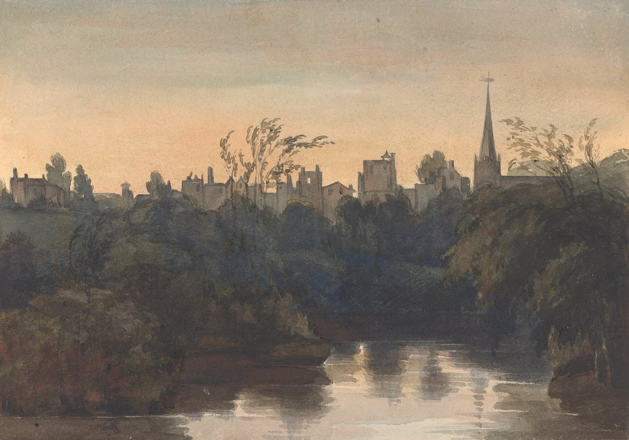 Městská scéna na řece od Thomas Sully