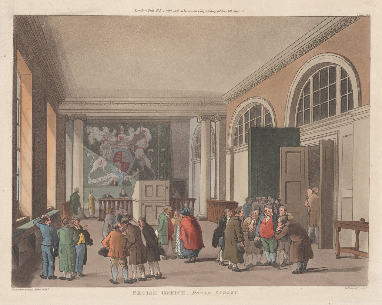 Spotřební úřad, Široká ulice, 1. února 1810, 1. února 1810. od Thomas Sutherland