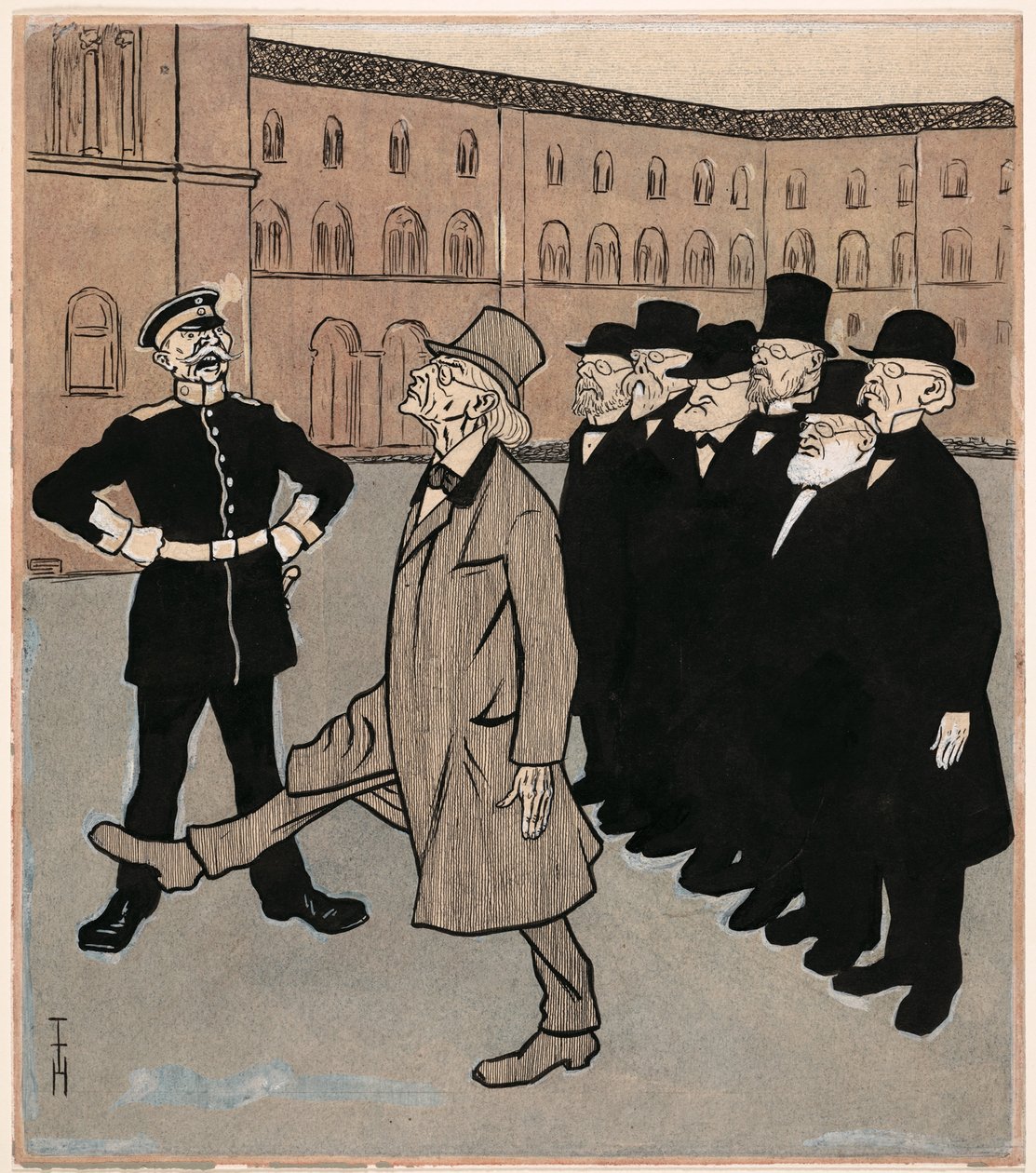 Svoboda vědy; Simplicissimus V/5 od Thomas Theodor Heine
