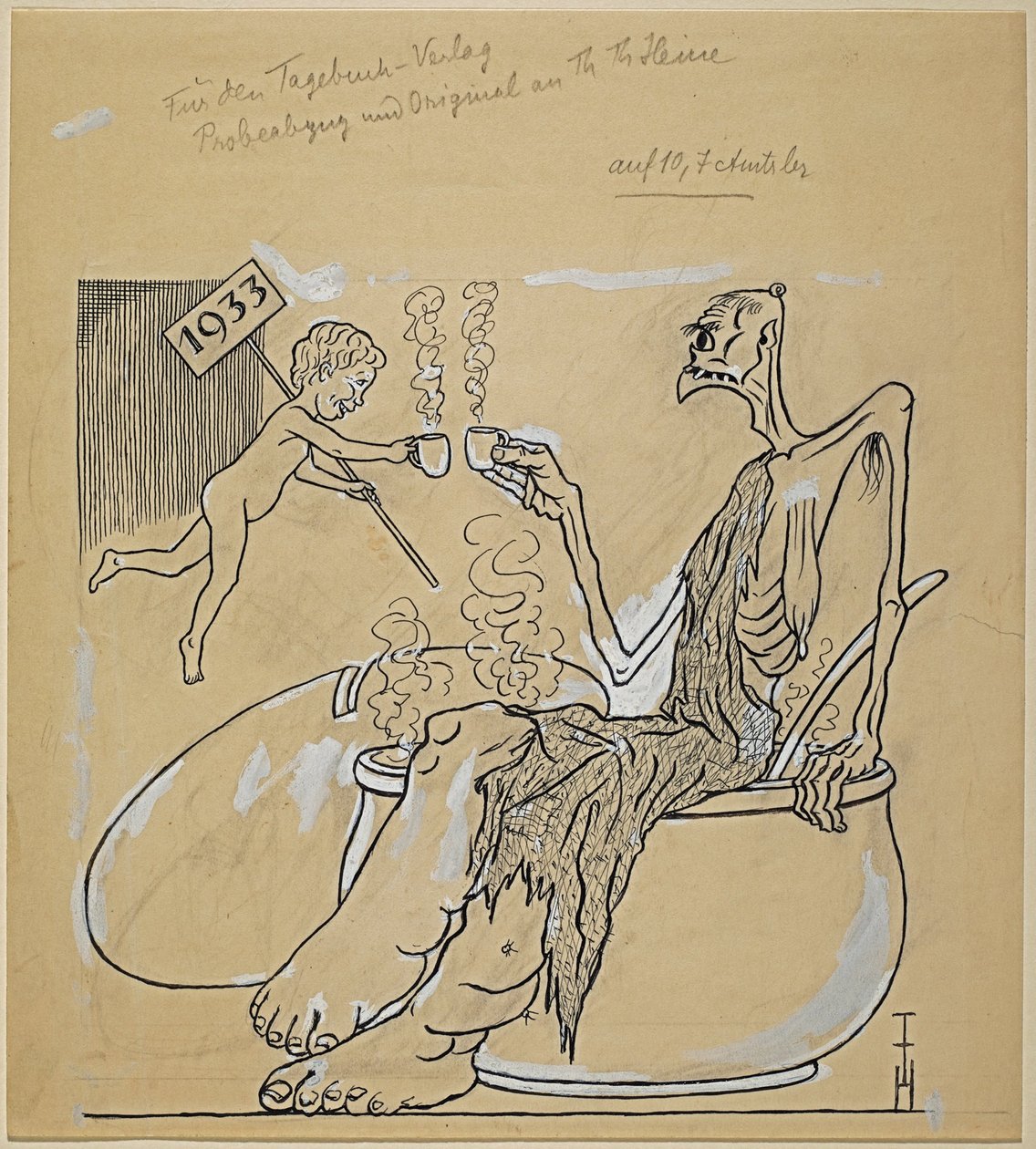 Šťastný nový rok 1933 od Thomas Theodor Heine