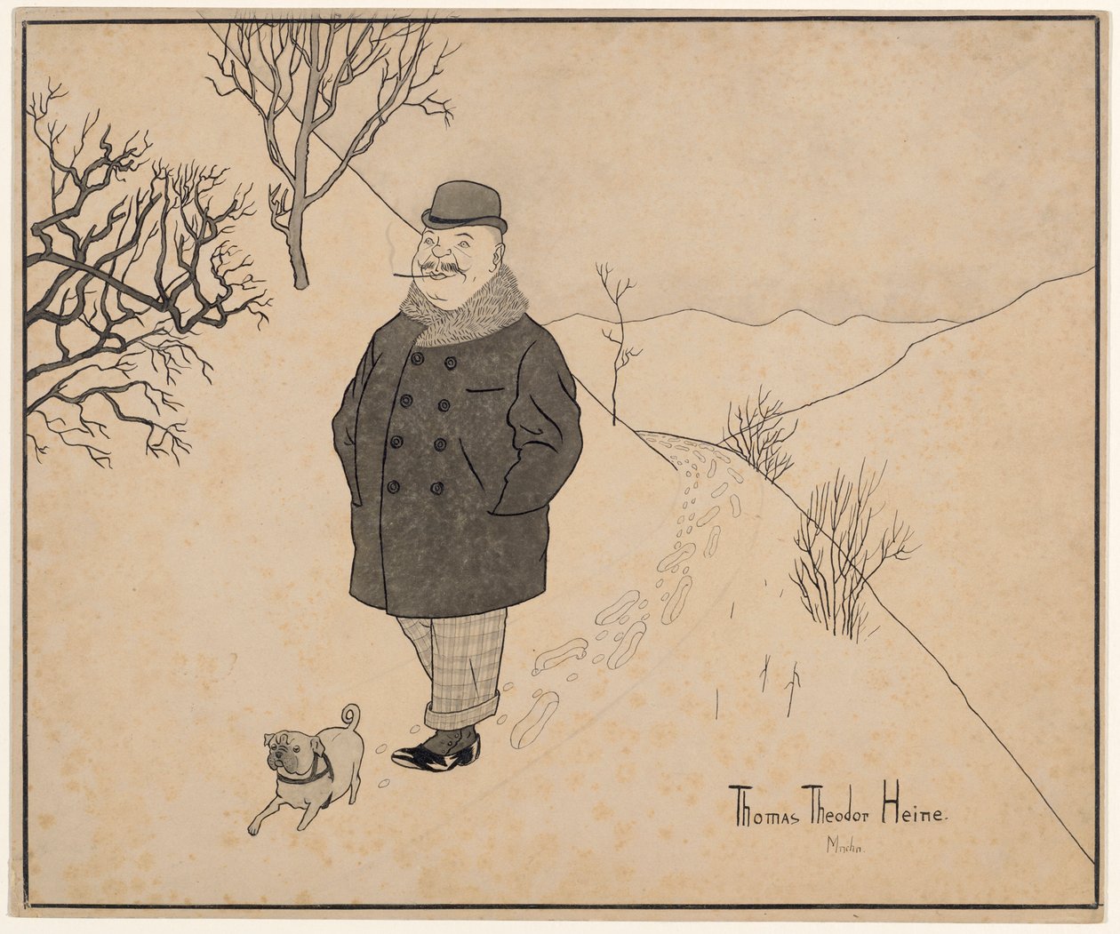 Zimní procházka od Thomas Theodor Heine