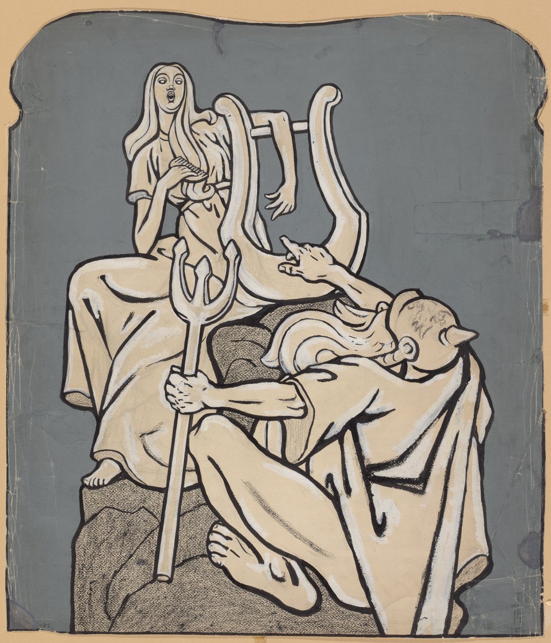 K stému výročí narození Heinricha Heineho – model Heineho pomníku; Simplicissimus IV/38, 1899 od Thomas Theodor Heine