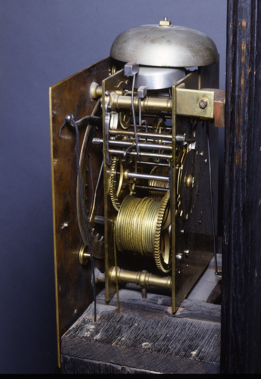 Detail římských pozoruhodných měsíčních dlouhých hodin, 1675 od Thomas Tompion