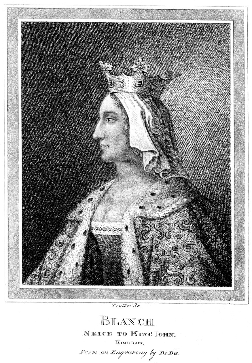 Blanche Kastilská 1188-1252, neteř krále Jana. od Thomas Trotter