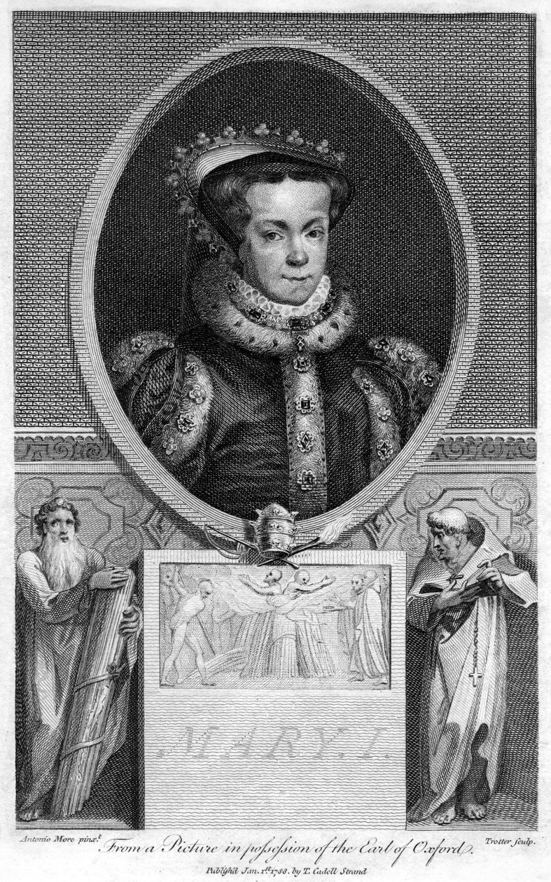 Anglická královna Marie I., 1788. od Thomas Trotter