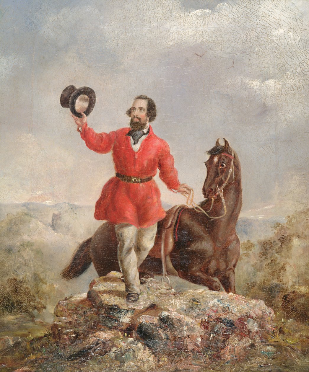 Pan E.H. Hargraves, objevitel zlata Austrálie, 1851 od Thomas Tyrwhitt Balcombe