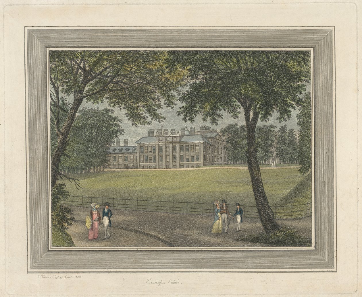 Kensingtonský palác od Thomas Vivares
