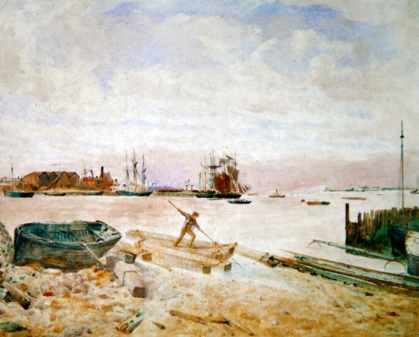 Fleetwood, cca 1860 (akvarel na papíře) od Thomas Wade