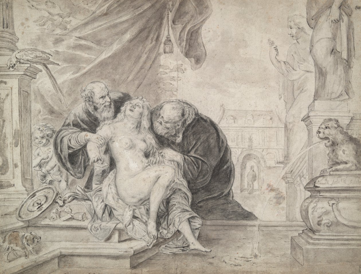 Susannah a starší od Thomas Willeboirts