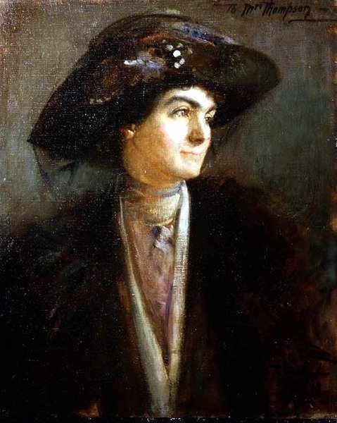 Poprsí portrét Mabel Persis od Thomas William Roberts