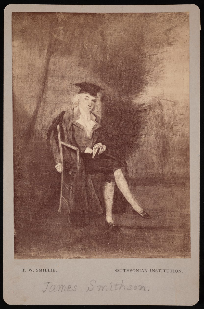Portrét Jamese Smithsona 1765-1829, 1786 fotografovaný v 70. letech 19. století. od Thomas William Smillie