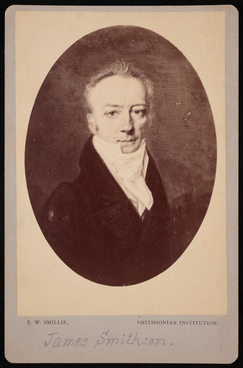 Portrét Jamese Smithsona 1765-1829, 1816 fotografovaný v 70. letech 19. století. od Thomas William Smillie