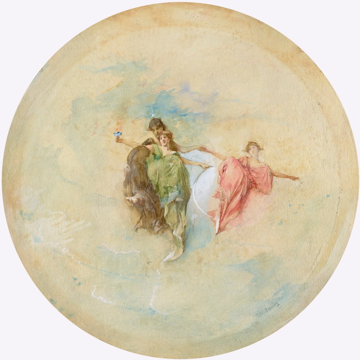 Úsvit od Thomas Wilmer Dewing