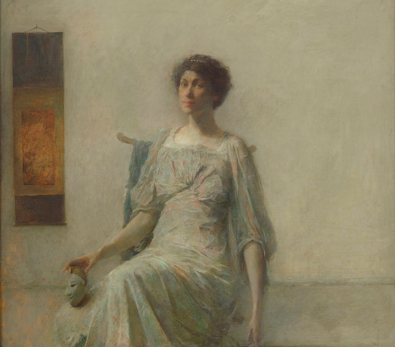 Dáma s maskou, 1911 od Thomas Wilmer Dewing