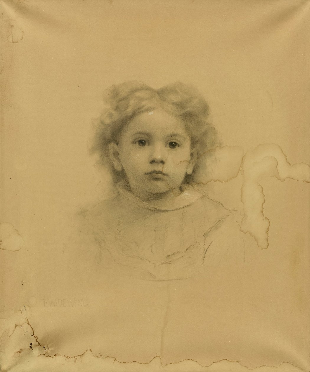 Portrét Ethel D. Pufferové od Thomas Wilmer Dewing