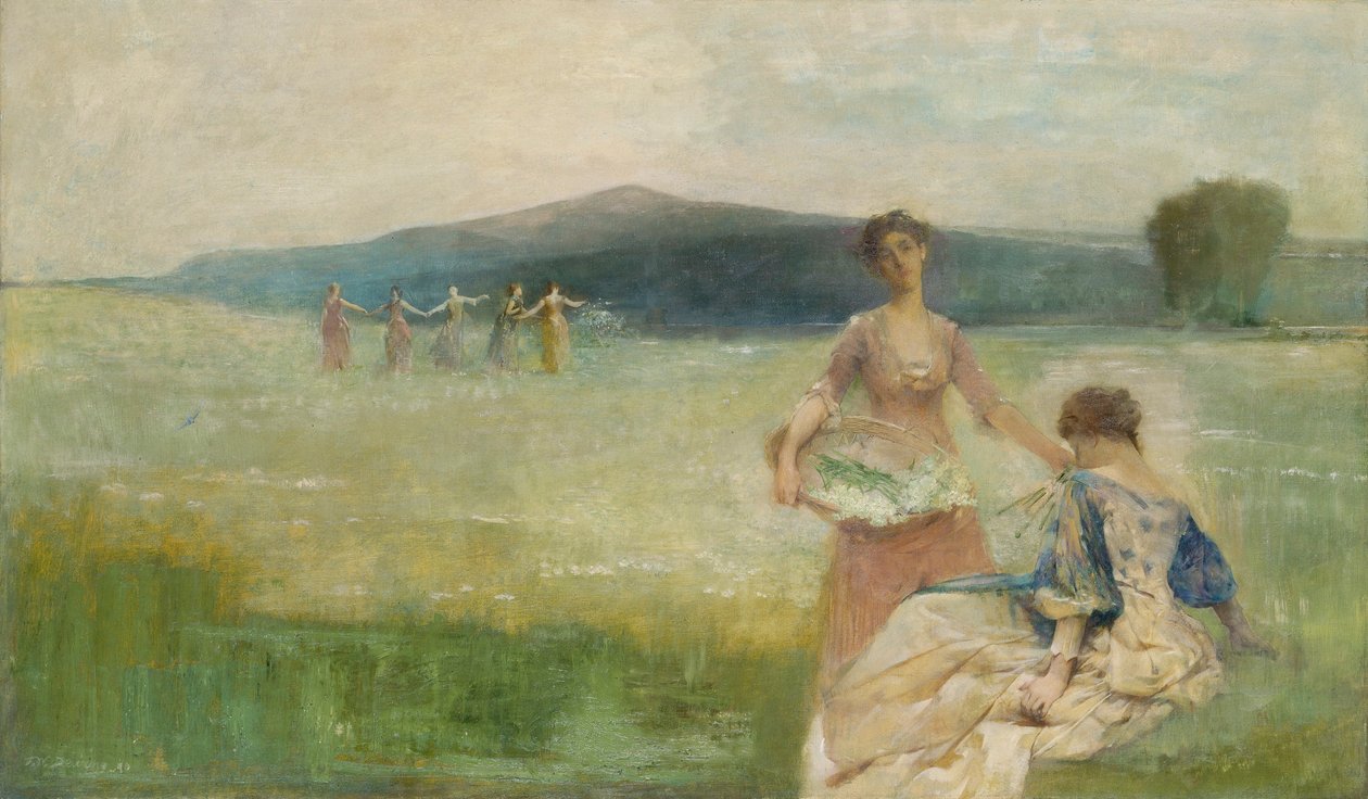 Spring od Thomas Wilmer Dewing