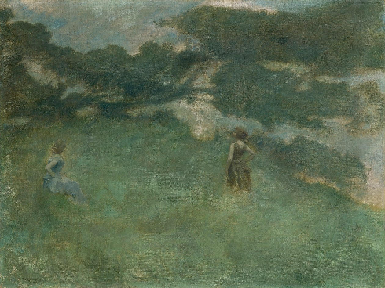 Drozd poustevníček od Thomas Wilmer Dewing