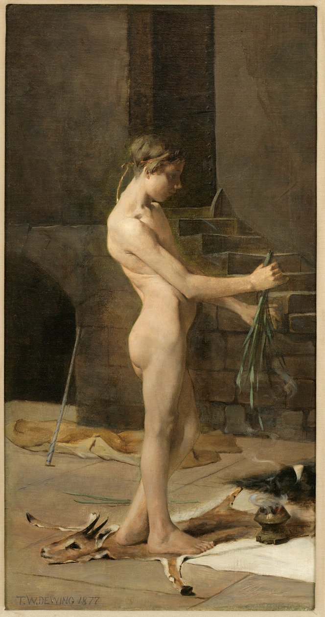The Sorcerers Slave, 1877 od Thomas Wilmer Dewing
