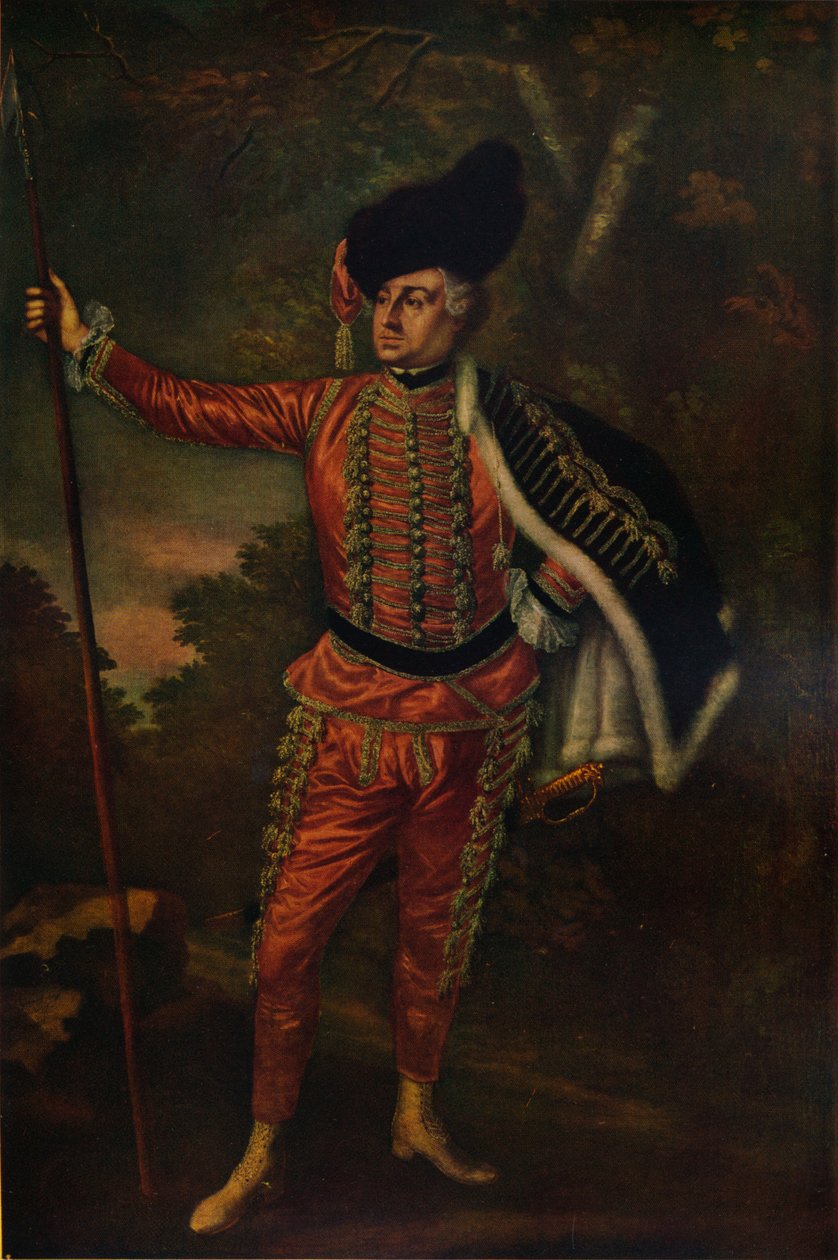 David Garrick jako Tancred, 1938 od Thomas Worlidge