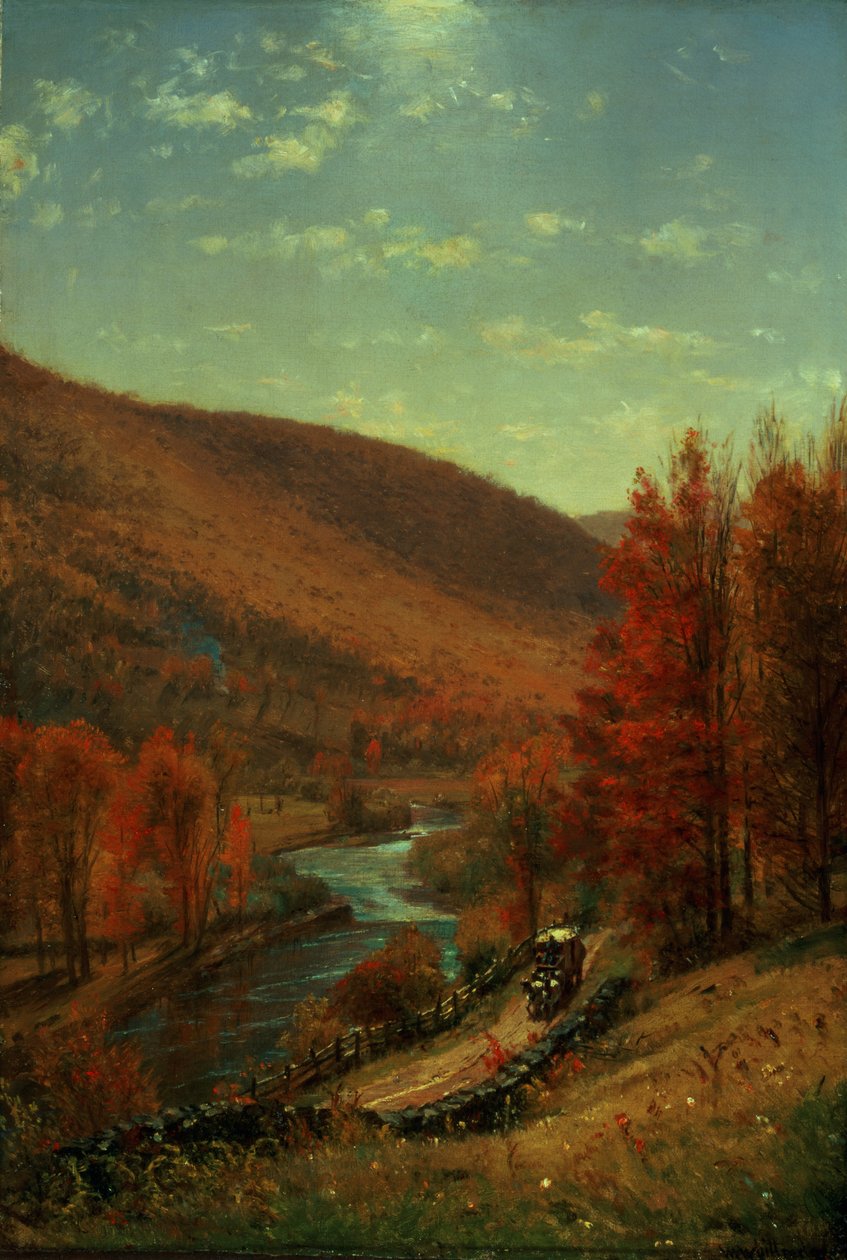 Cesta přes Belvedere, Vermont od Thomas Worthington Whittredge