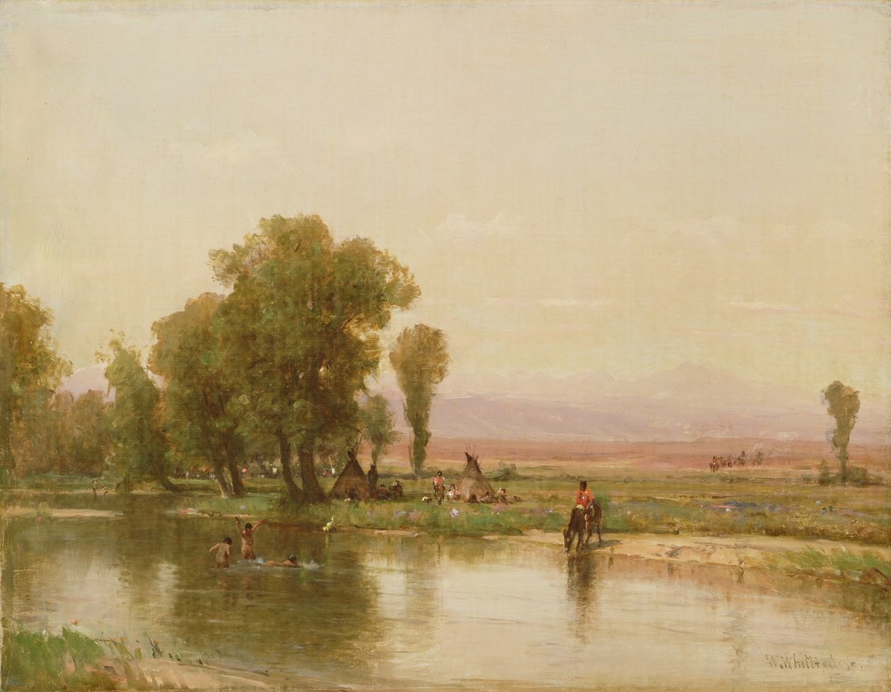 Tábořiště na řece Platte, 1865 od Thomas Worthington Whittredge