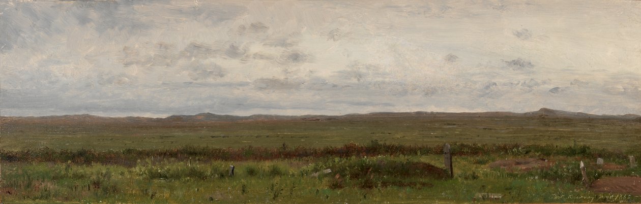 Hroby cestovatelů, Fort Kearny, Nebraska od Thomas Worthington Whittredge