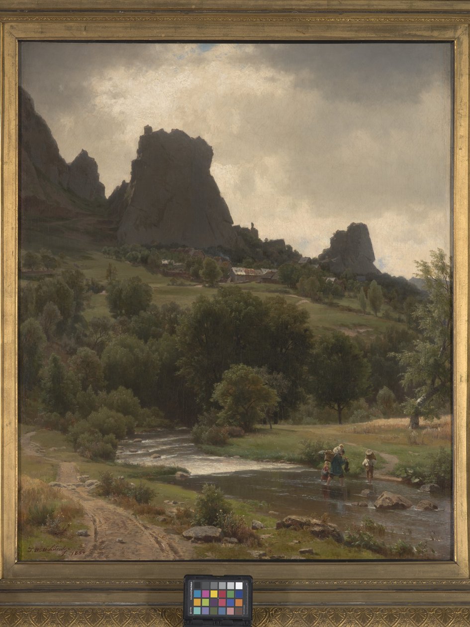Summer Pastorale (Pohled na Kallenfels) (olej na plátně) od Thomas Worthington Whittredge