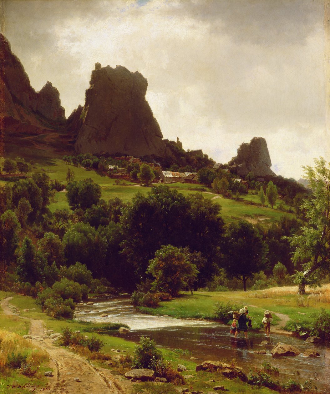 Summer Pastorale (Pohled na Kallenfels) 1853 (olej na plátně) od Thomas Worthington Whittredge