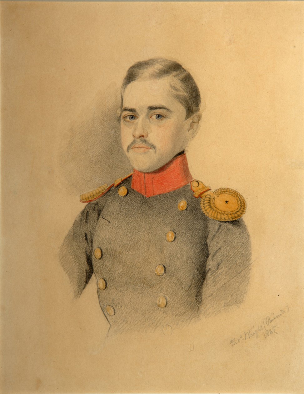 Portrét důstojníka z rodiny Rehbinder Nikolai Rehbinder, 1845 od Thomas Wright