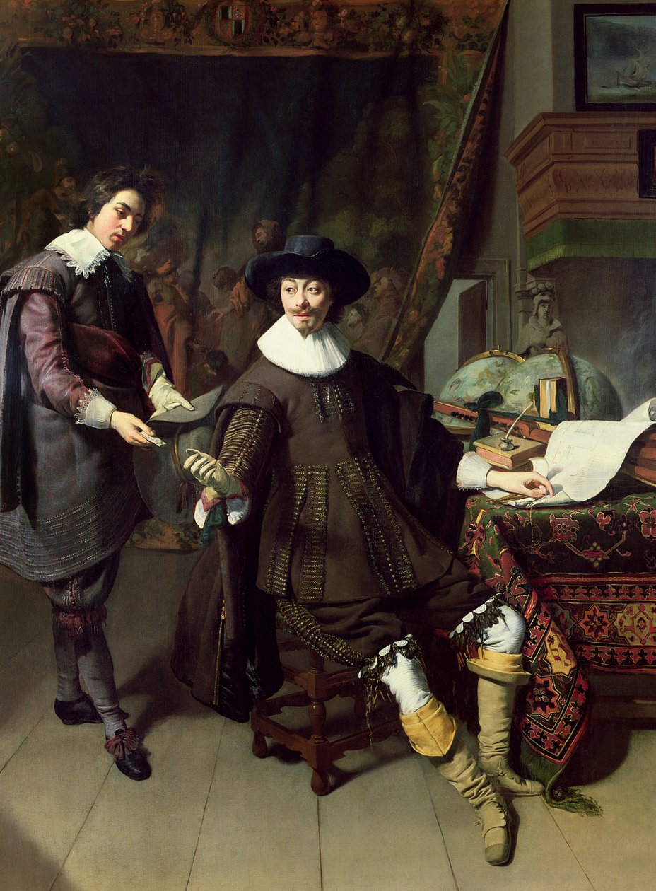 Constantijn Huygens (1596-1687) a jeho úředník, 1627 od Thomas de Keyser