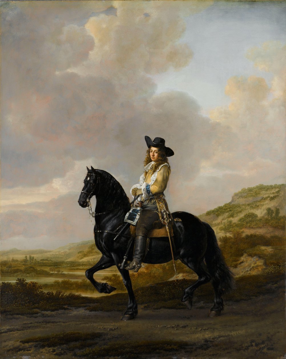 Pieter Schout na koni Portrét Pietera Schouta (1640–1669) od Thomas de Keyser