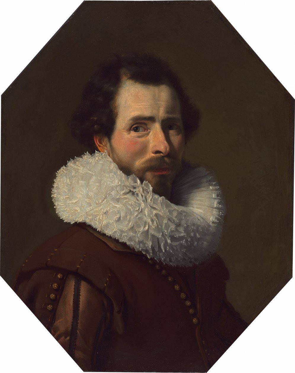 Portrét gentlemana s ozdobným volánem od Thomas de Keyser