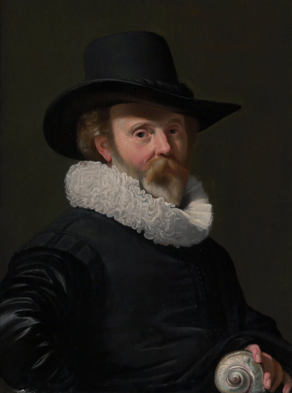Portrét muže s mušlí, ca. 1625-26. od Thomas de Keyser