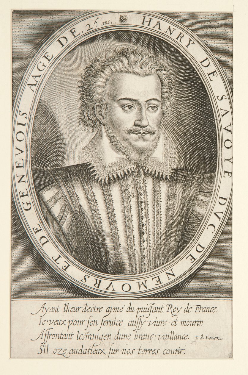 Jindřich Savojský, vévoda z Nemours od Thomas de Leu