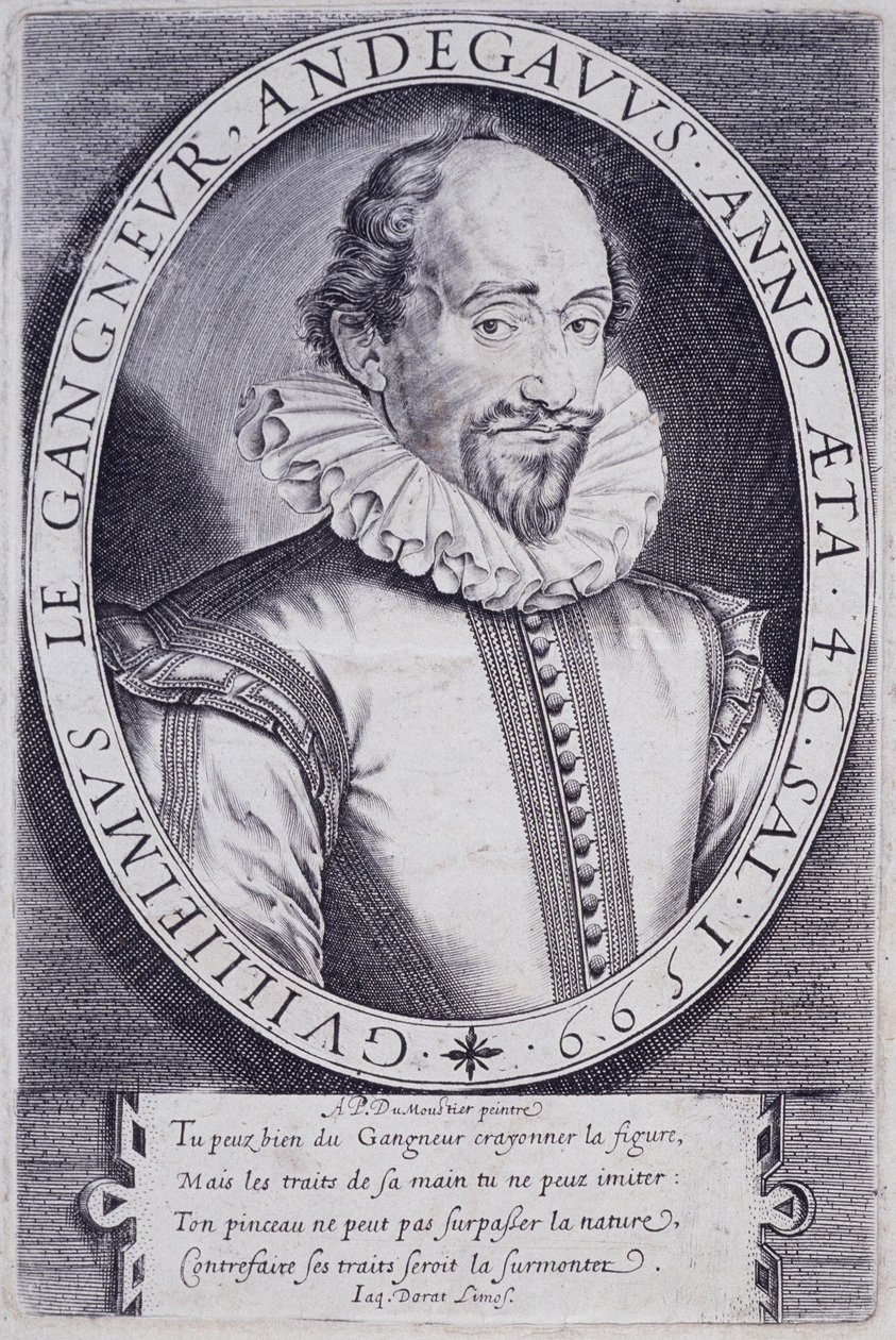 Portrét Guillaume Le Gangneur (1553-1624), tajemník komory francouzského krále od Thomas de Leu