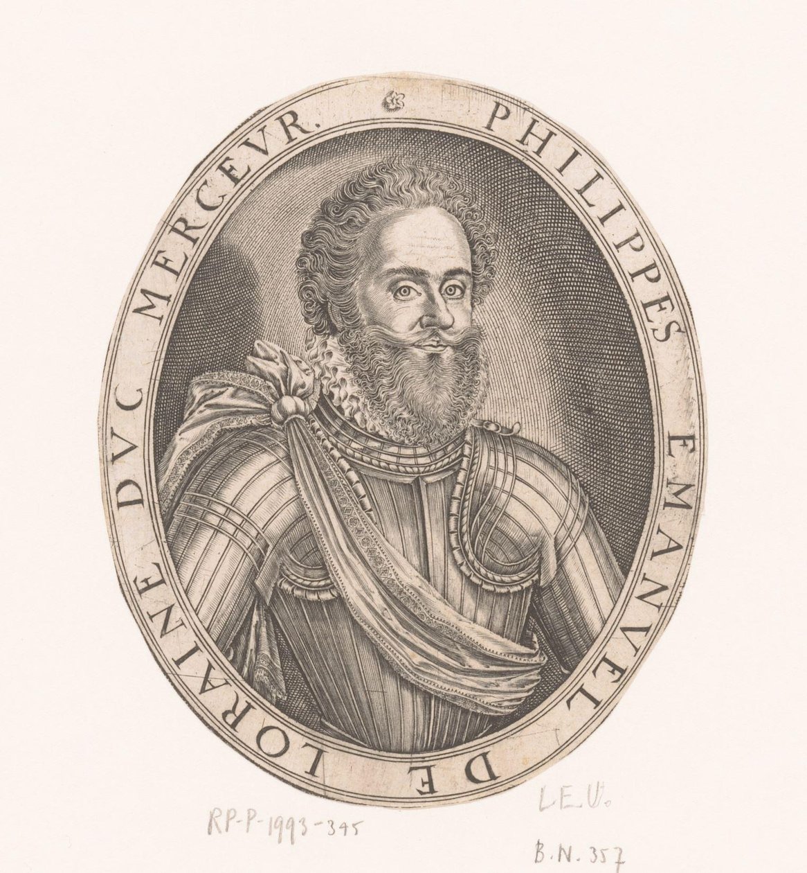 Portrét Philippe-Emmanuela de Lorraine vévody z Mercoeur od Thomas de Leu
