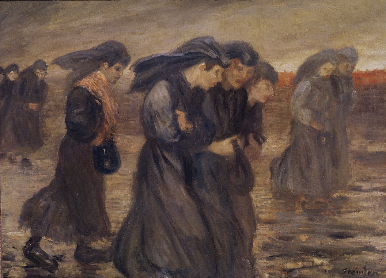 Grejdry uhlí, 1905 od Théophile Alexandre Steinlen
